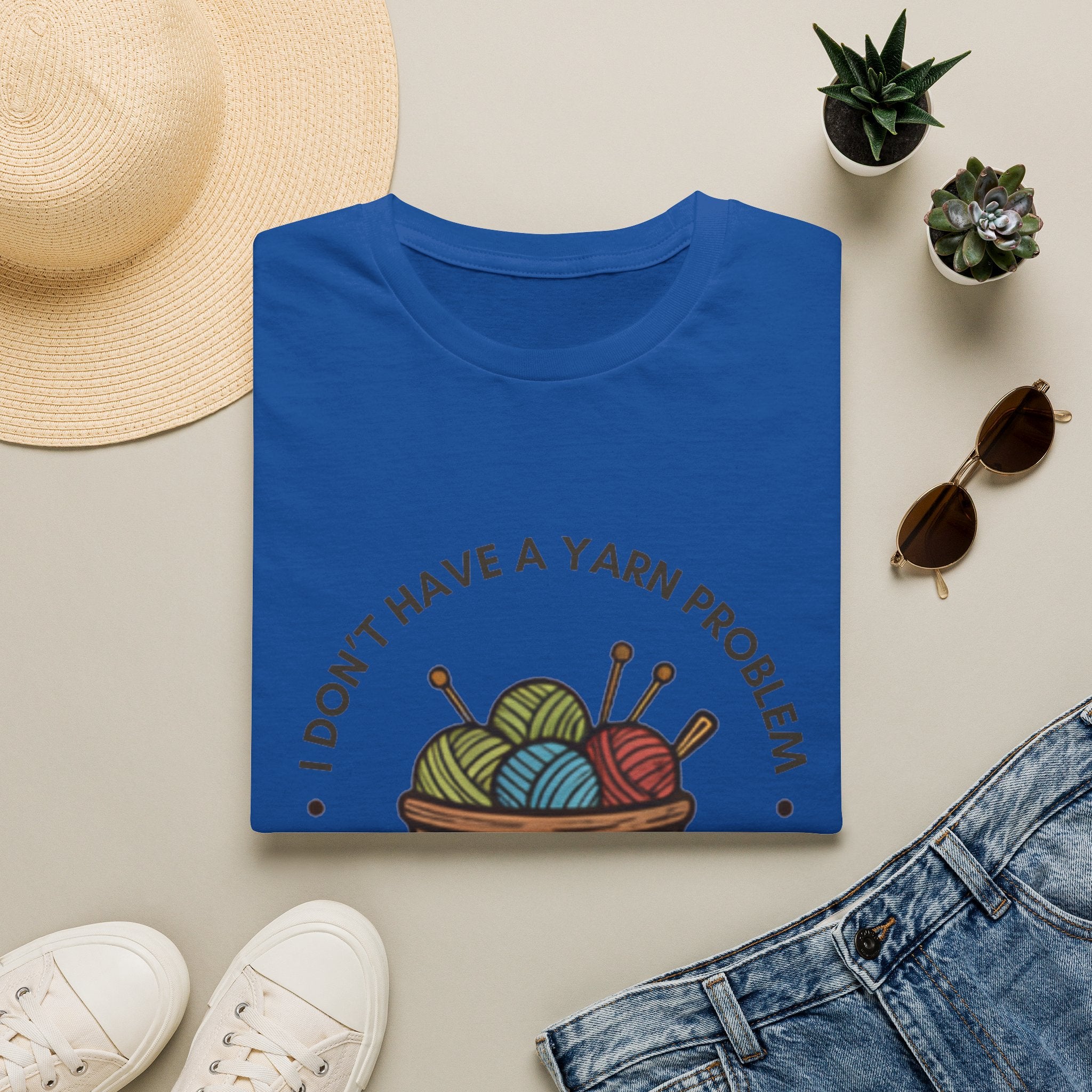 Unisex Softstyle T-Shirt - "I don't have a yarn problem"