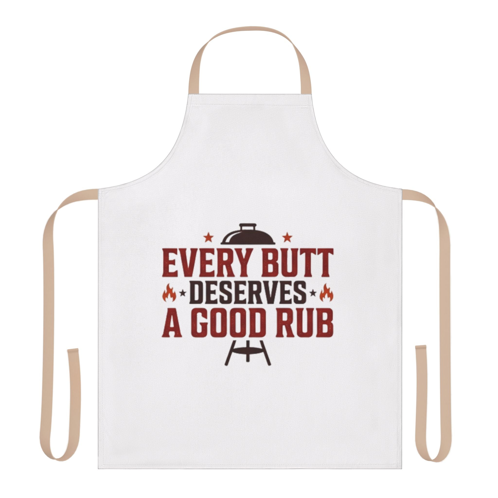 Apron — "Every Butt Deserves a Good Rub" BBQ Grilling Apron