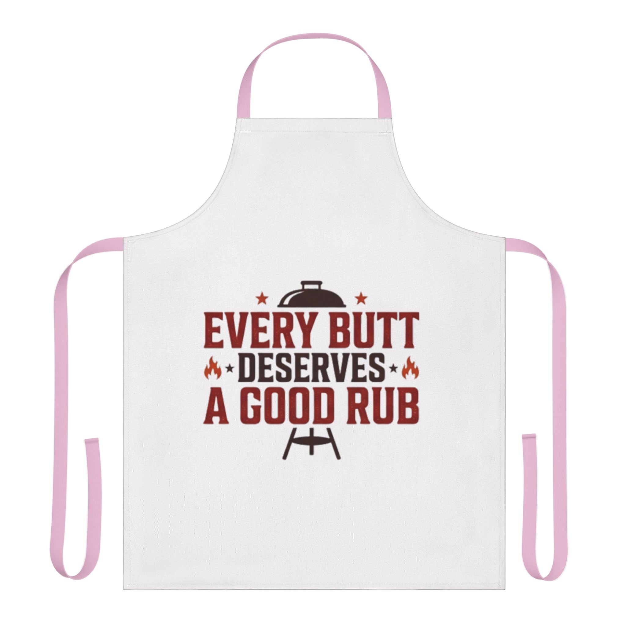 Apron — "Every Butt Deserves a Good Rub" BBQ Grilling Apron