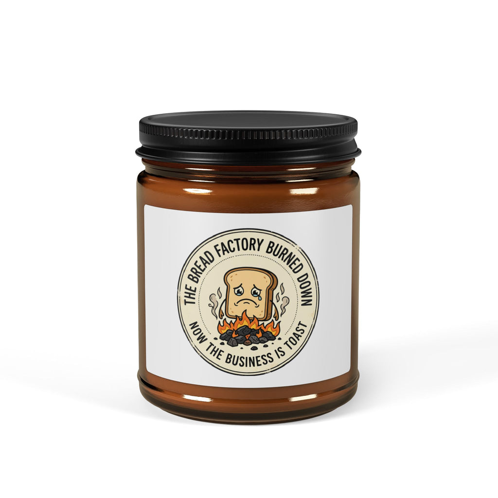 Amber Jar Soy Candle — Small to Large Scented Candle with Vintage Label
