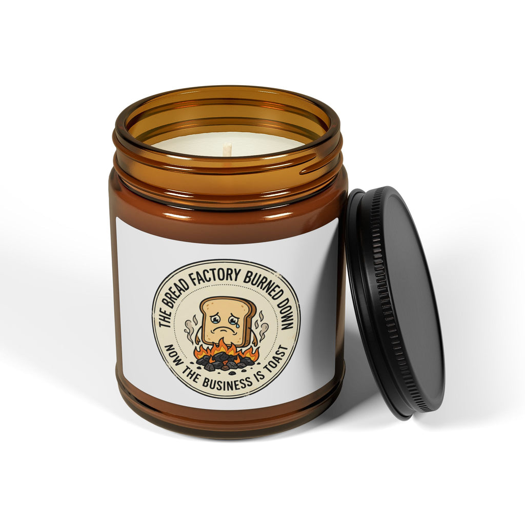 Amber Jar Soy Candle — Small to Large Scented Candle with Vintage Label