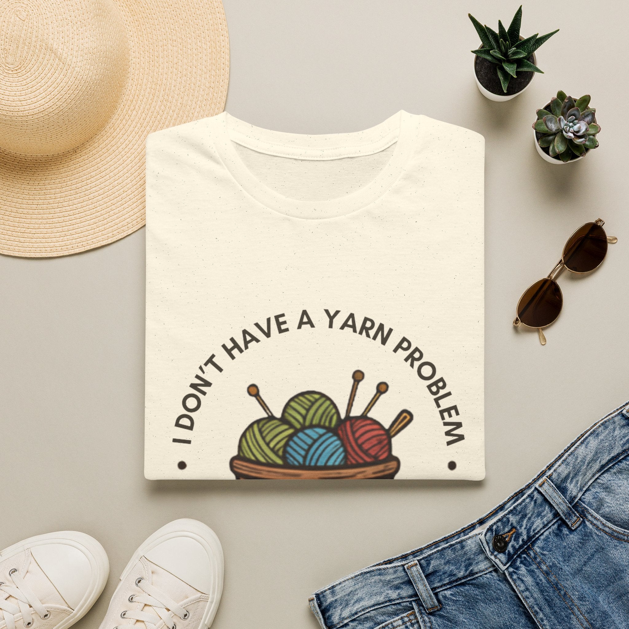 Unisex Softstyle T-Shirt - "I don't have a yarn problem"