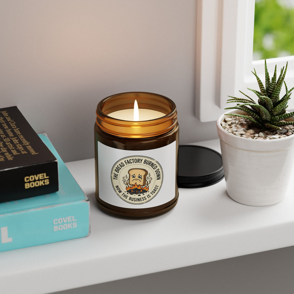 Amber Jar Soy Candle — Small to Large Scented Candle with Vintage Label