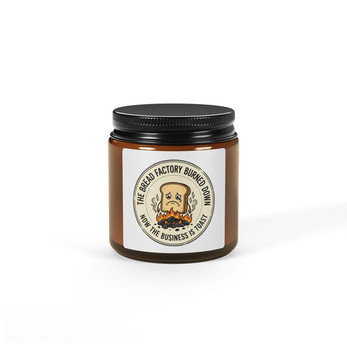 Amber Jar Soy Candle — Small to Large Scented Candle with Vintage Label