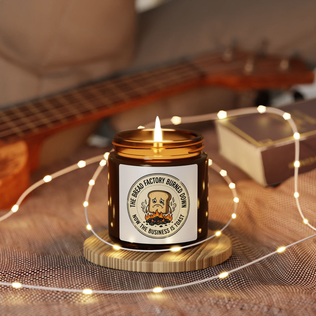 Amber Jar Soy Candle — Small to Large Scented Candle with Vintage Label