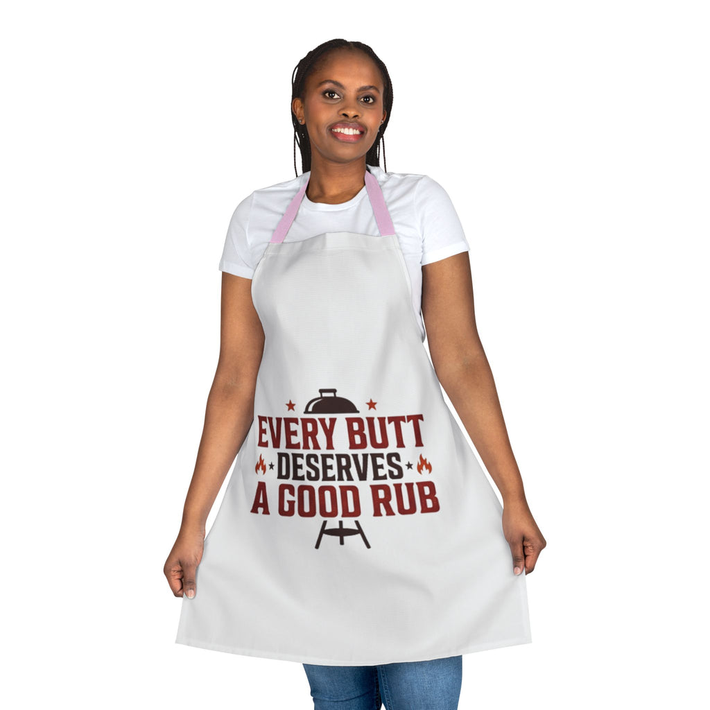 Apron — "Every Butt Deserves a Good Rub" BBQ Grilling Apron