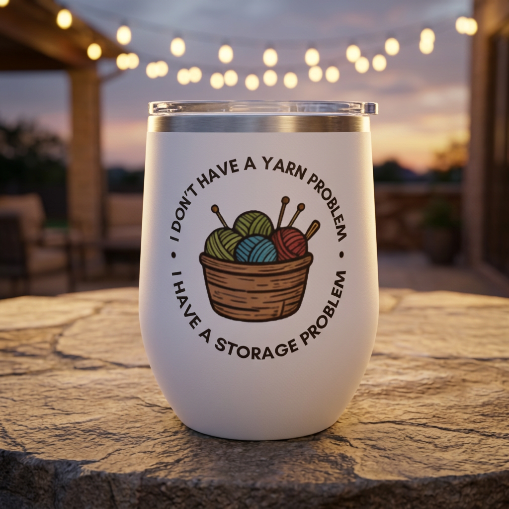 Chill Wine Tumbler - "I don't have a yarn problem"