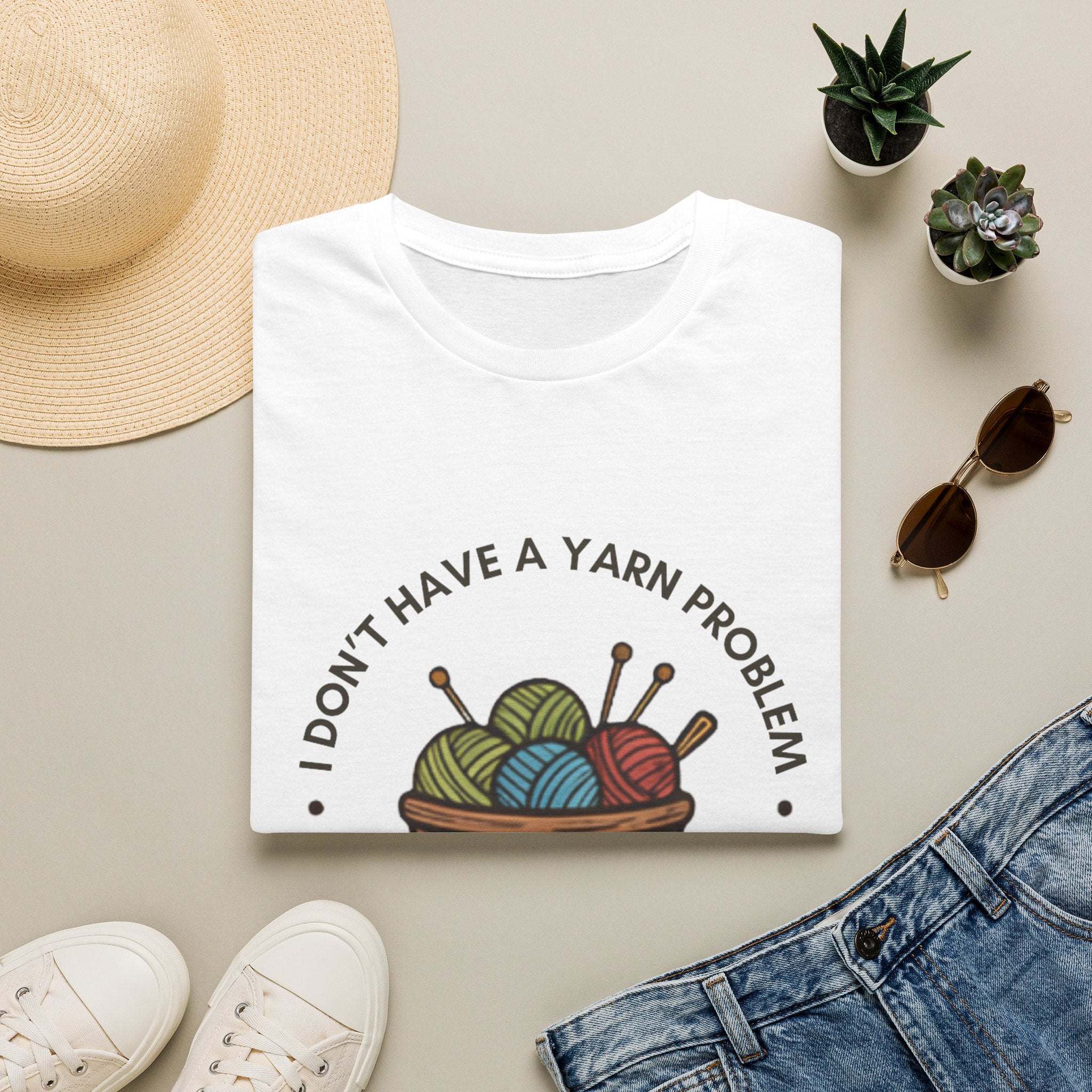 Unisex Softstyle T-Shirt - "I don't have a yarn problem"