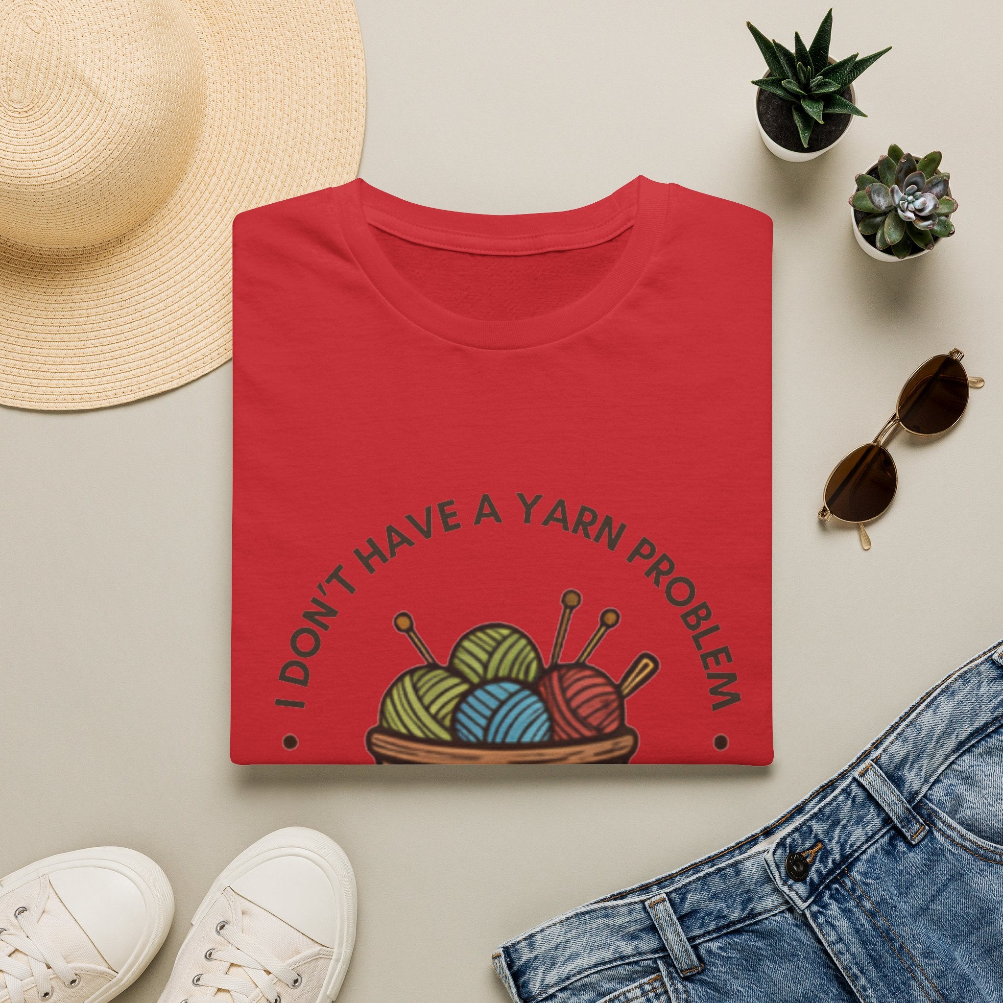 Unisex Softstyle T-Shirt - "I don't have a yarn problem"