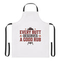 Apron — "Every Butt Deserves a Good Rub" BBQ Grilling Apron